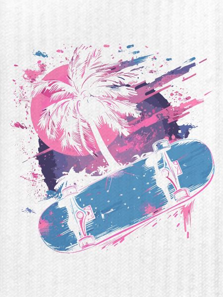 Skateboarding Retrowave