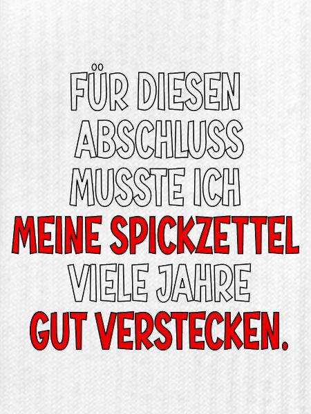 Abschluss Spickzettel