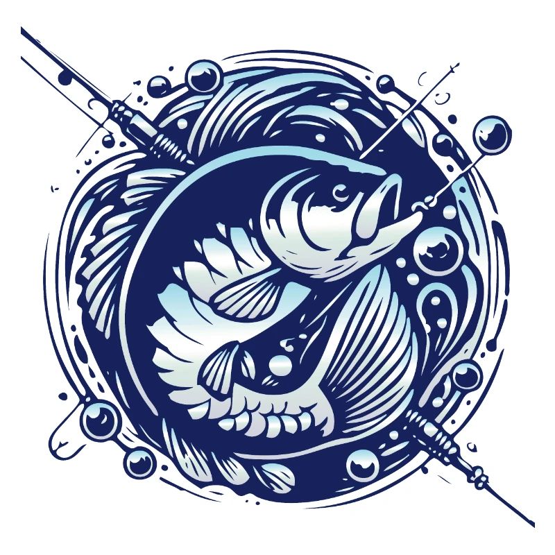 Frogfish with water bubbles design