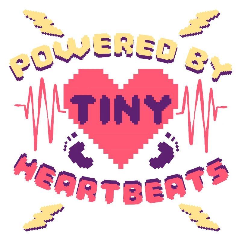 NICU Krankenschwester Powered By Tiny Heartbeats
