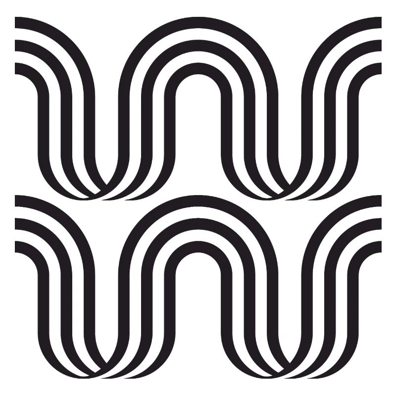 Wavy Arch Monochrome Pattern