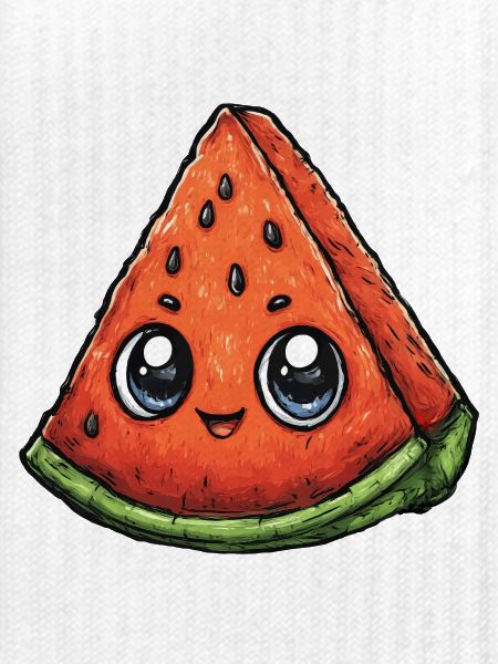 Kawaii Wassermelonen Slice