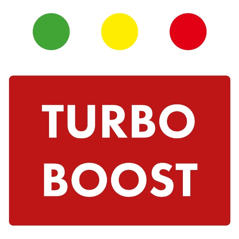 Texte rétro du turbo boost