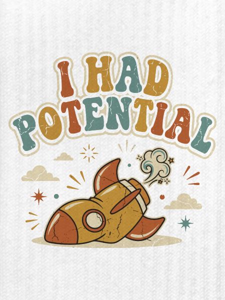 Ich hatte Rocket Potential Retro-Humor