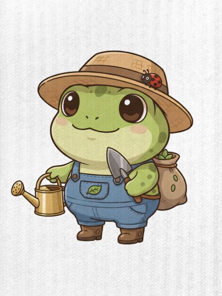 Frosch als Gärtner