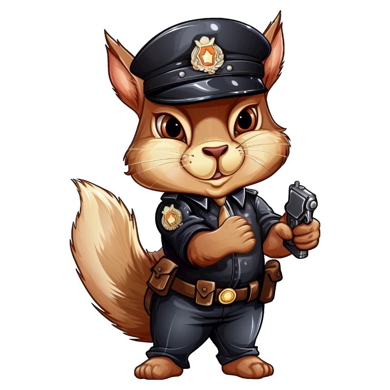 Squirrel Policeman