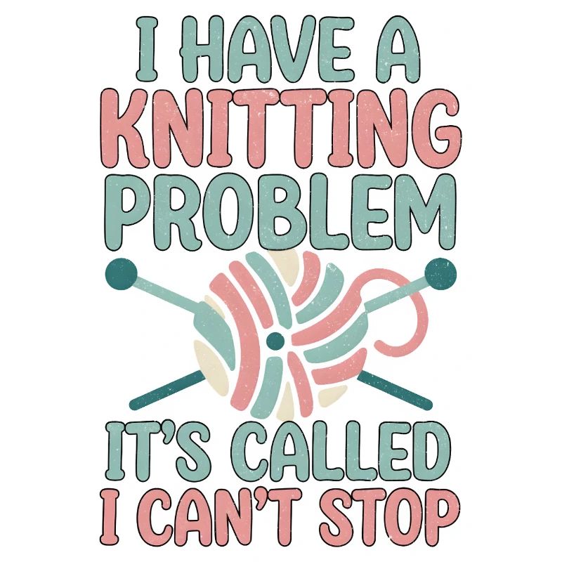 I've got a knitting problem, I can't stop