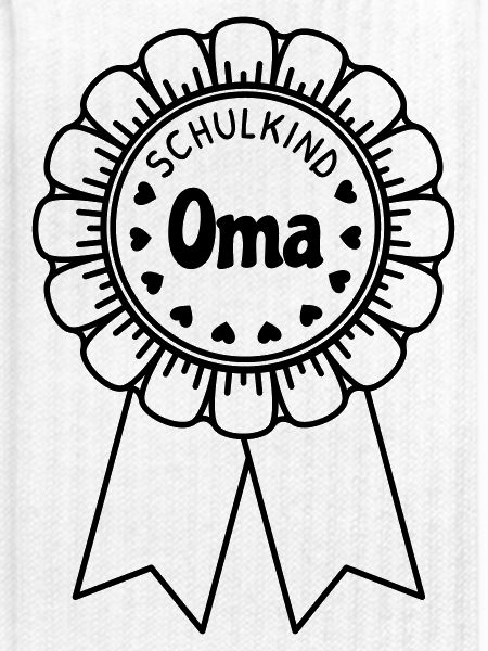 Schulkind Oma