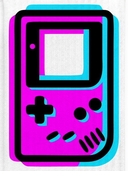 Retro Handheld Konsole Glitch