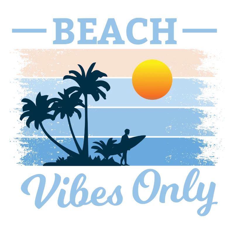 Beach Palm Tree Sunset Design
