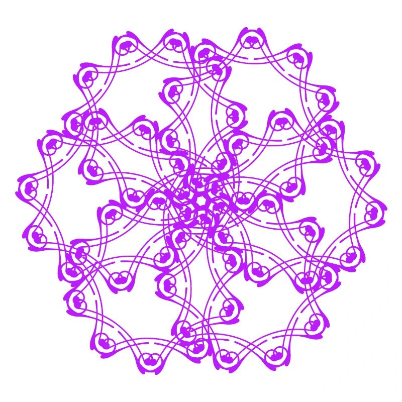 Random patterns circled