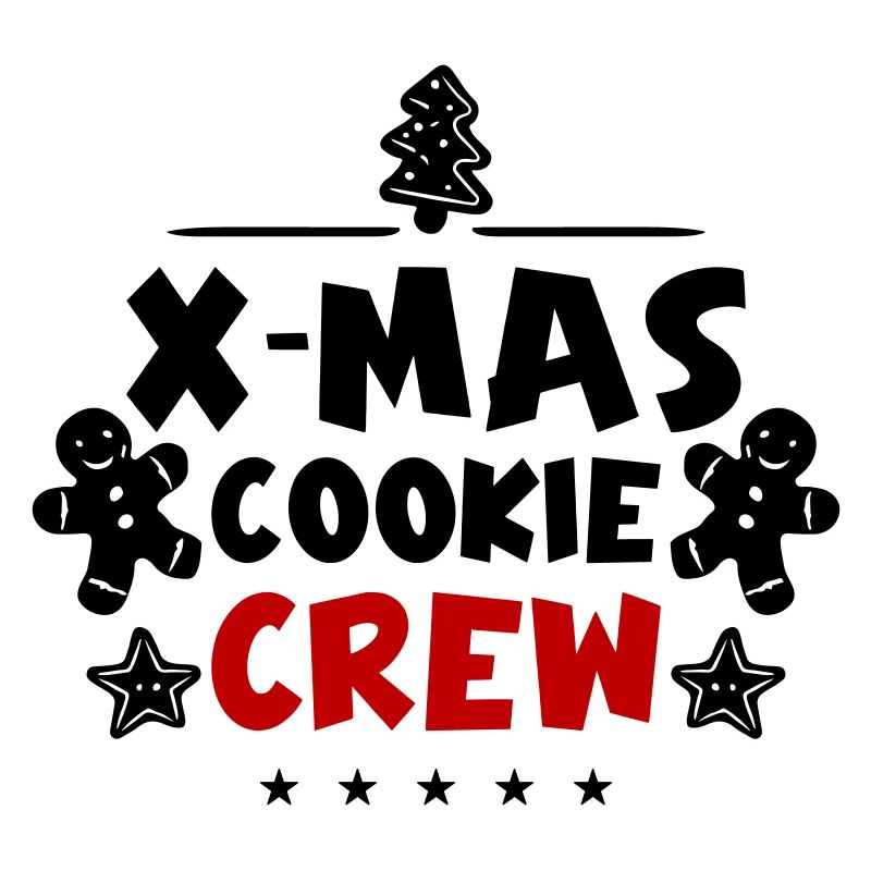 Équipe de cuisson des biscuits de Noël