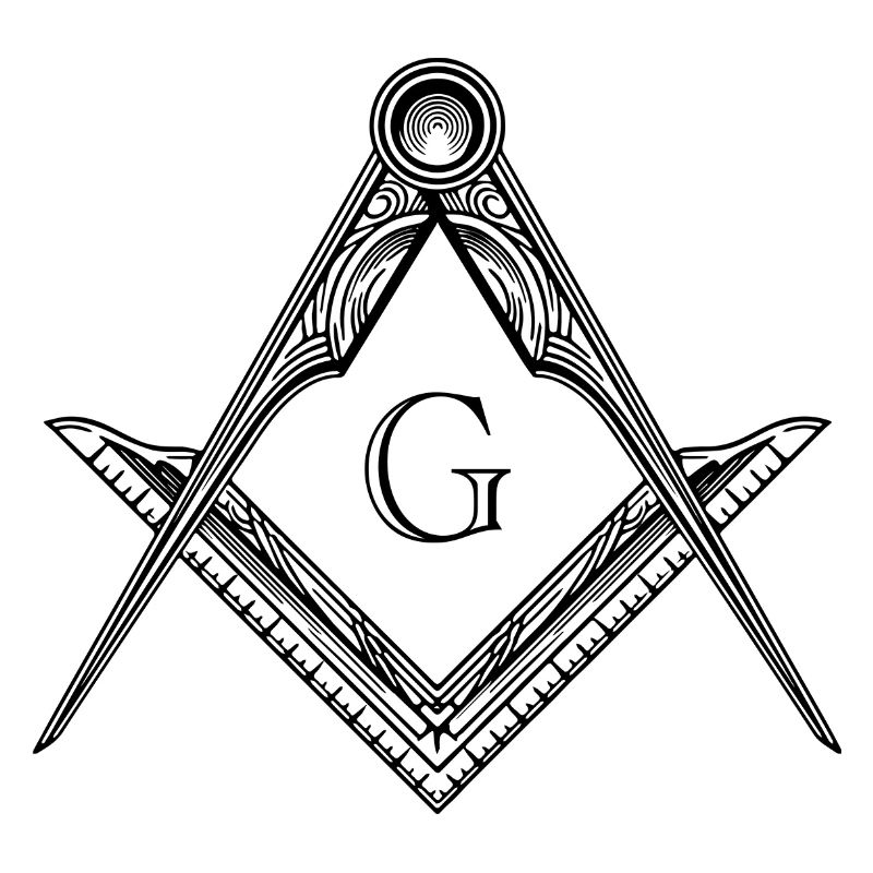 Masonic Symbol Angle & Compass Freemasonry