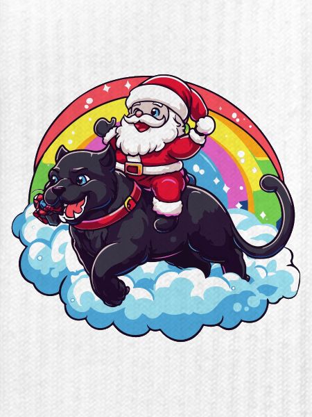Panther Weihnachtsmann Weihnachten