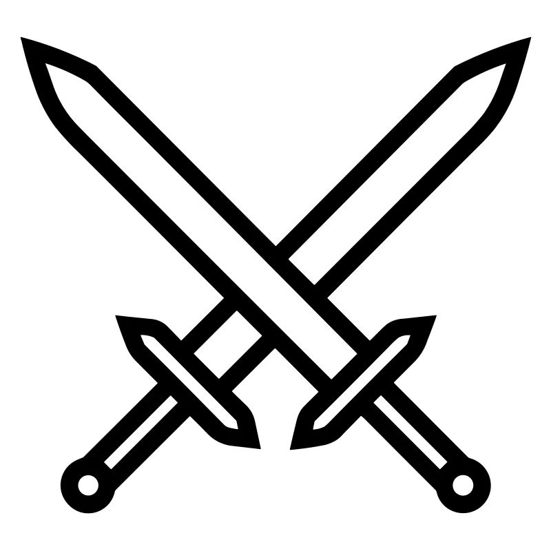 Crossed Swords Medieval Combat