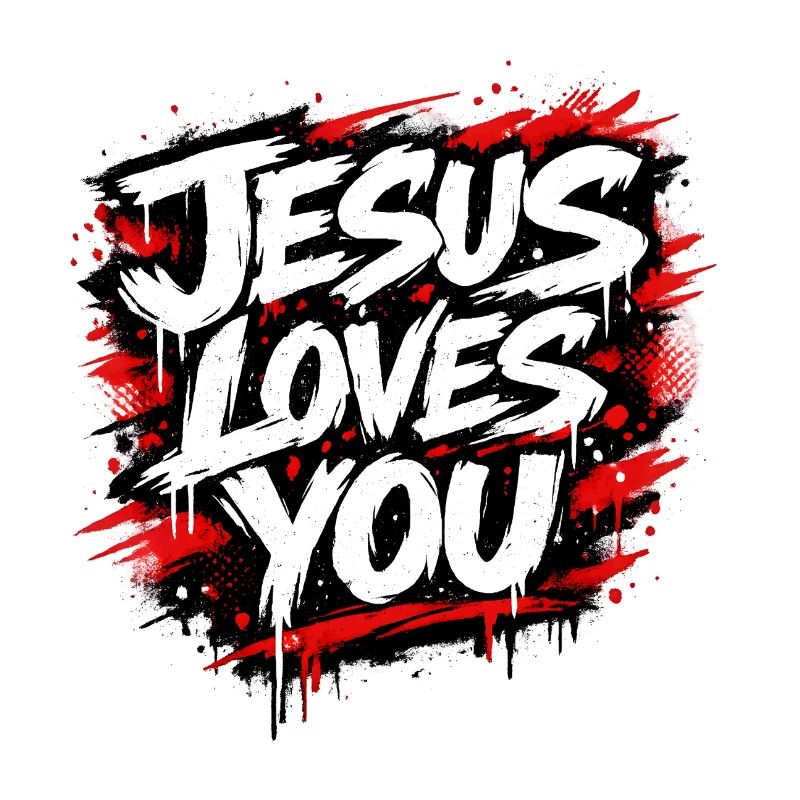 Déclaration de graffiti Jésus t’aime
