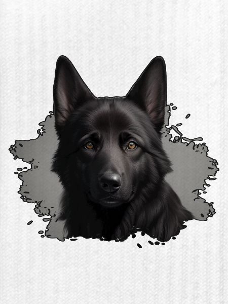 schwarzer schäferhund