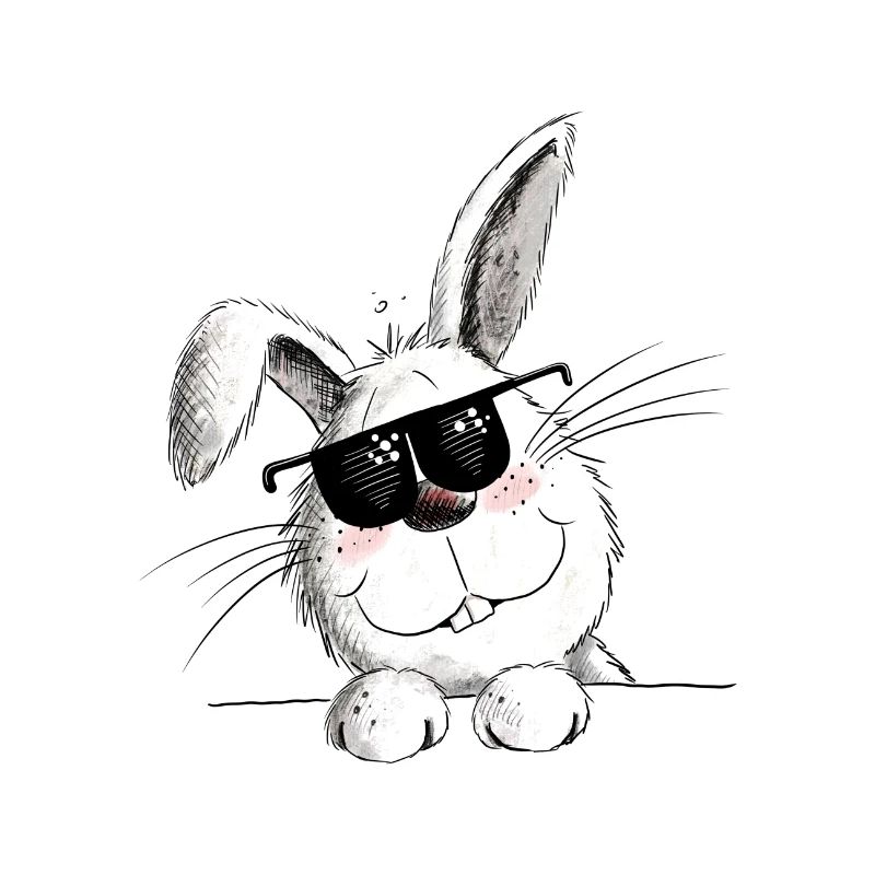 Cool rabbit with sunglasses rabbit motif rabbit