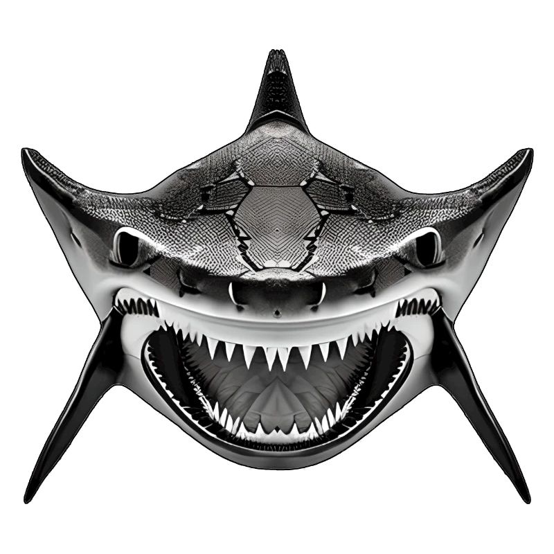 Requin avec la gueule ouverte