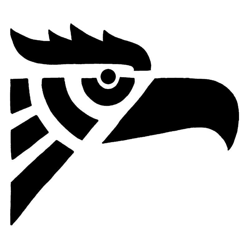 Aztec Black Eagle Head