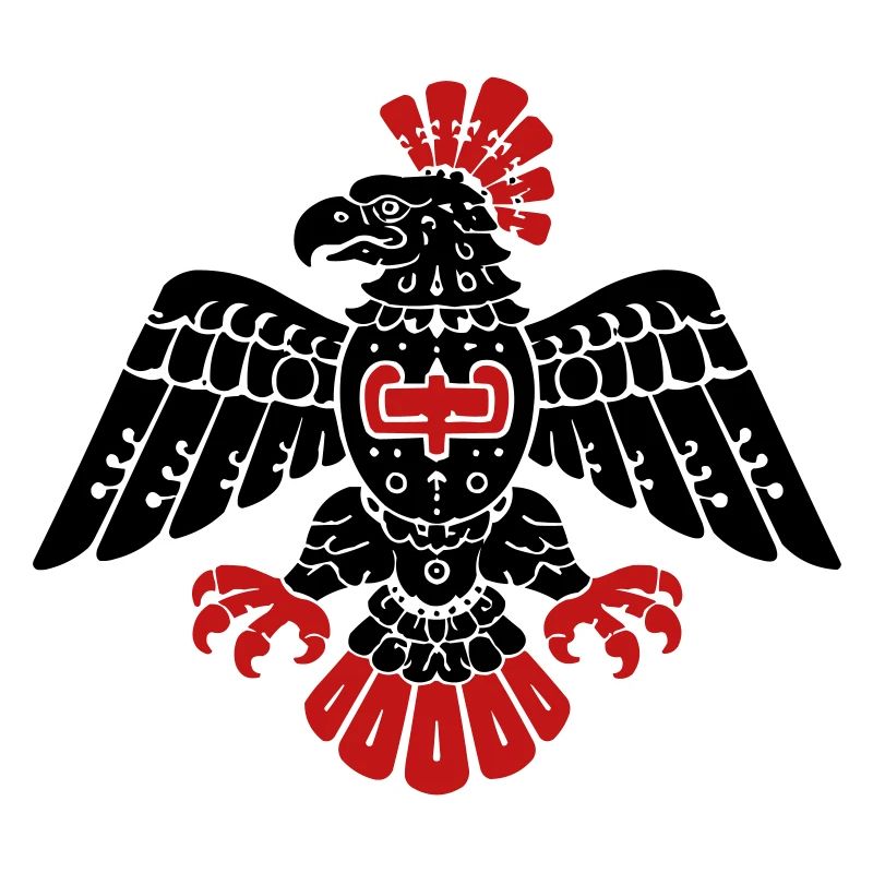 Aztec Eagle Totem Pattern