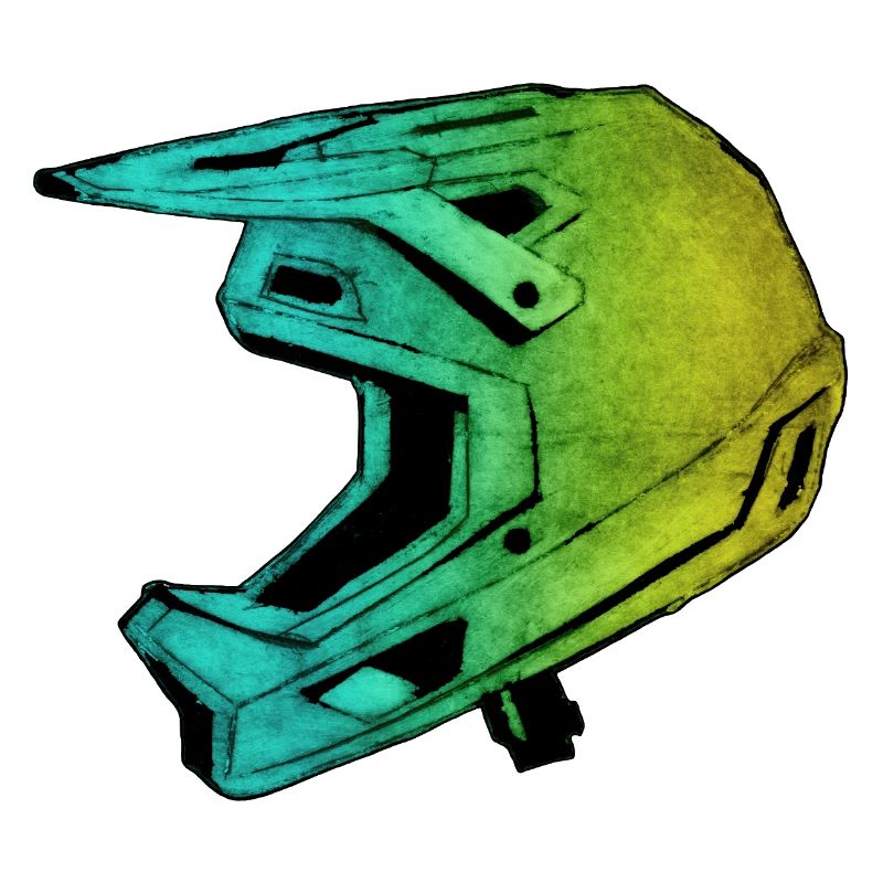 MTB FullFace Helm - handgeschnitzte Druckvorlage