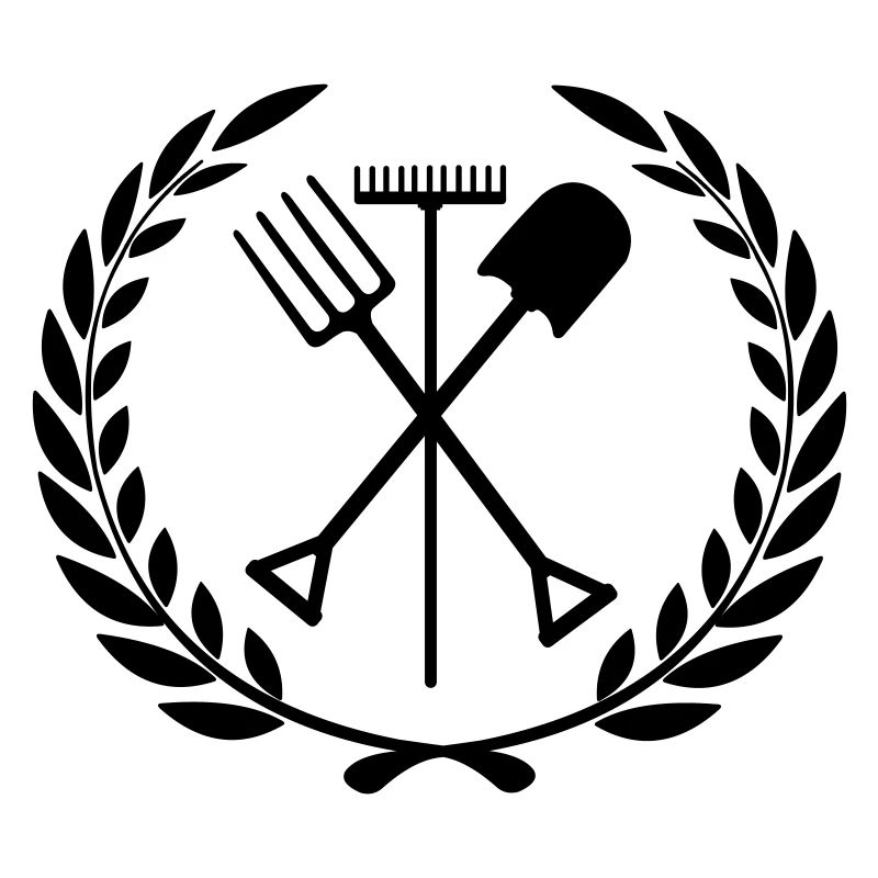 Garden tools rake, shovel, pitchfork