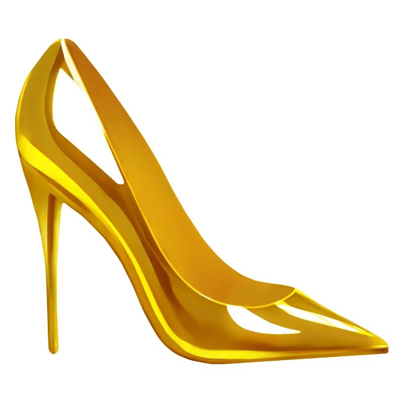 Chaussure à talons hauts dorée Design AI Style