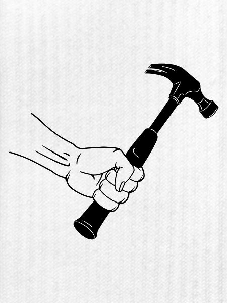 Hammer in der Faust