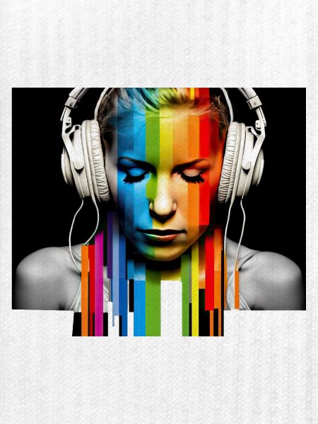 Rainbow Pulse: Kopfhörer-Porträt