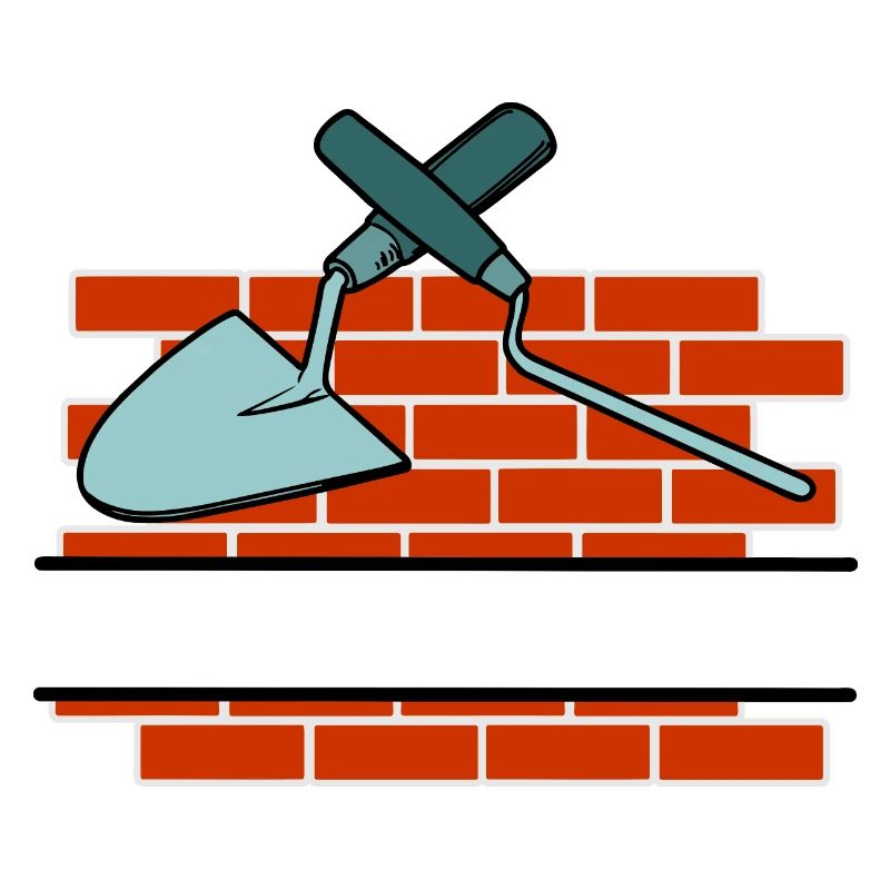 Wall a Joint Nail and trowel text space