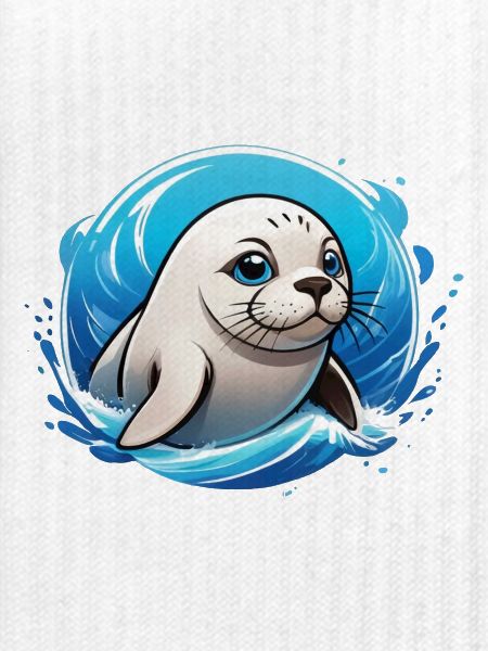 Robbe im Wasser