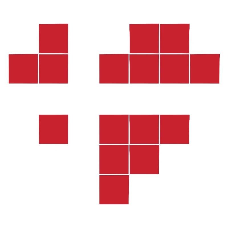 Pixel Heart Drapeau du Danemark