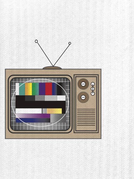 Retro TV Testbild Muster