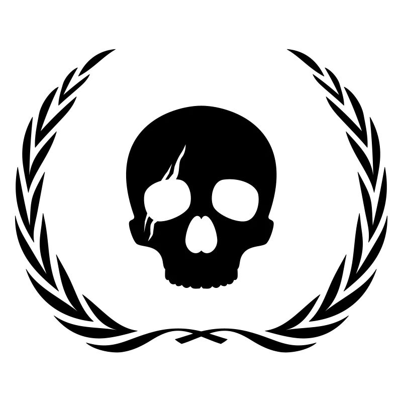 Couronne de crâne de squelette