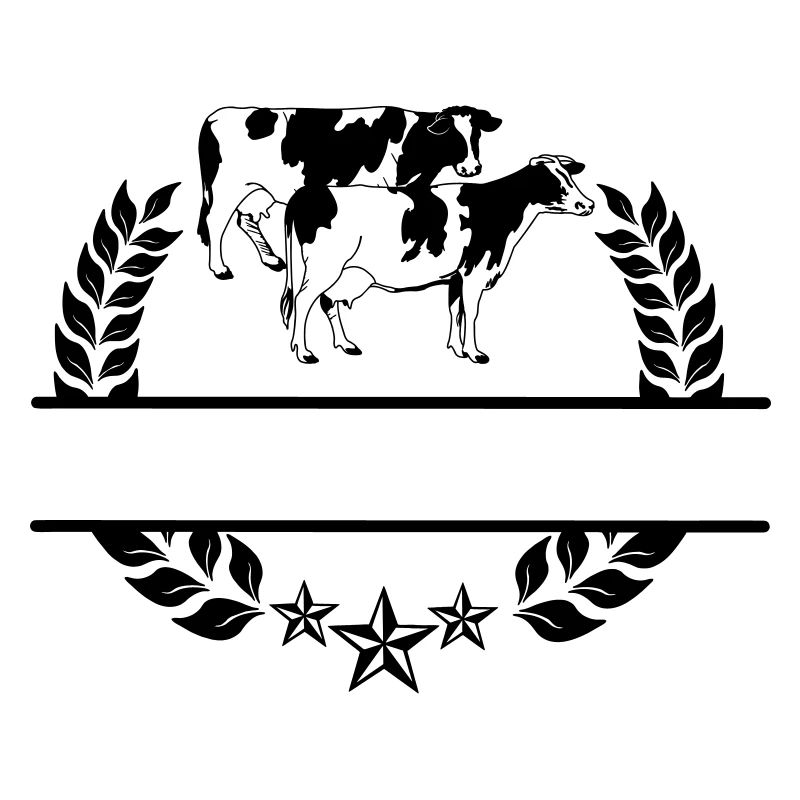 Monogramme de vaches