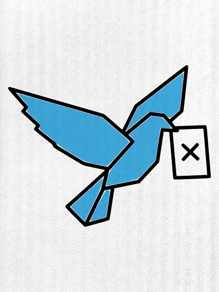 Brieftaube Wahlzettel Vogel Bunt