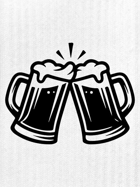 Bier Anstoßen Bierkrug