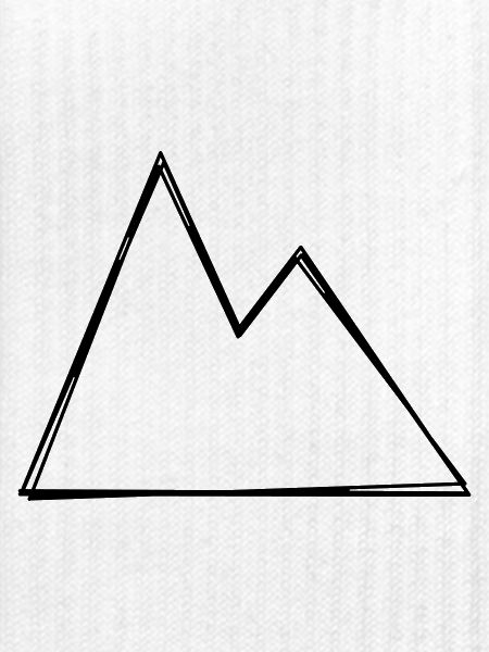 Berg handgezeichnet