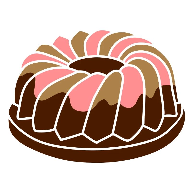 A ring cake with icing