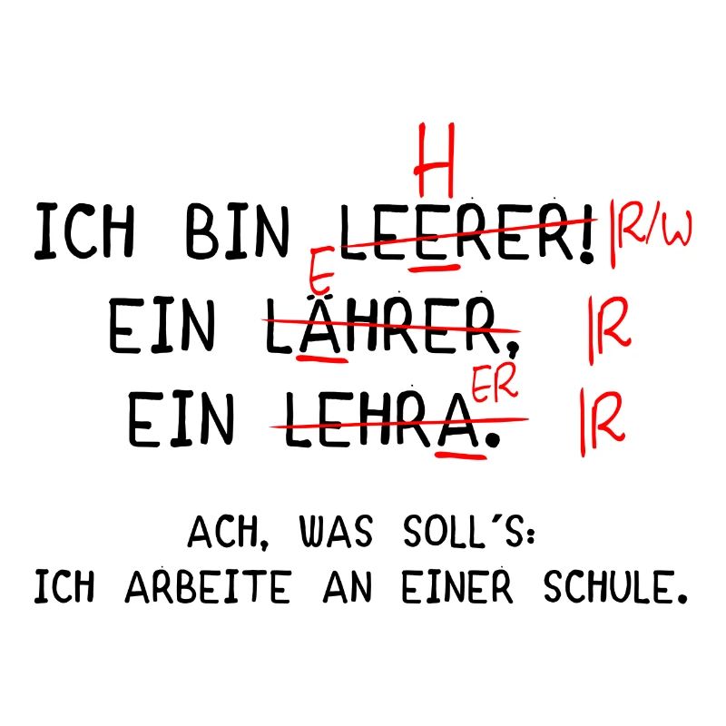Ich bin Lehrer! (schwarz)