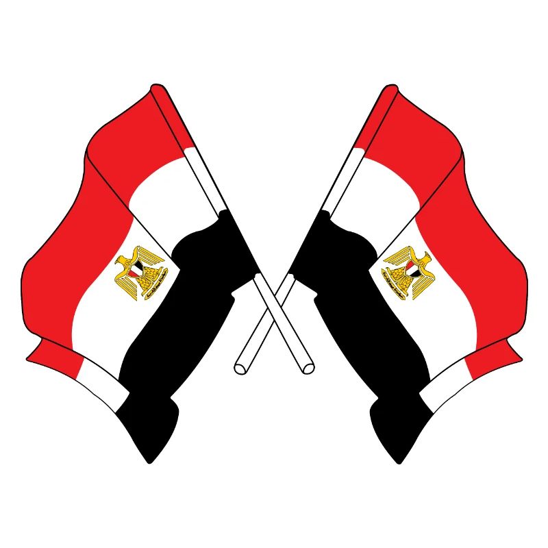 Deux drapeaux Egypte