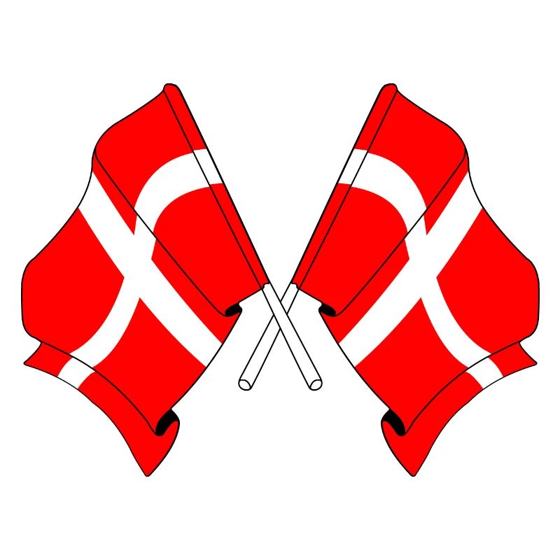 Two flags Denmark