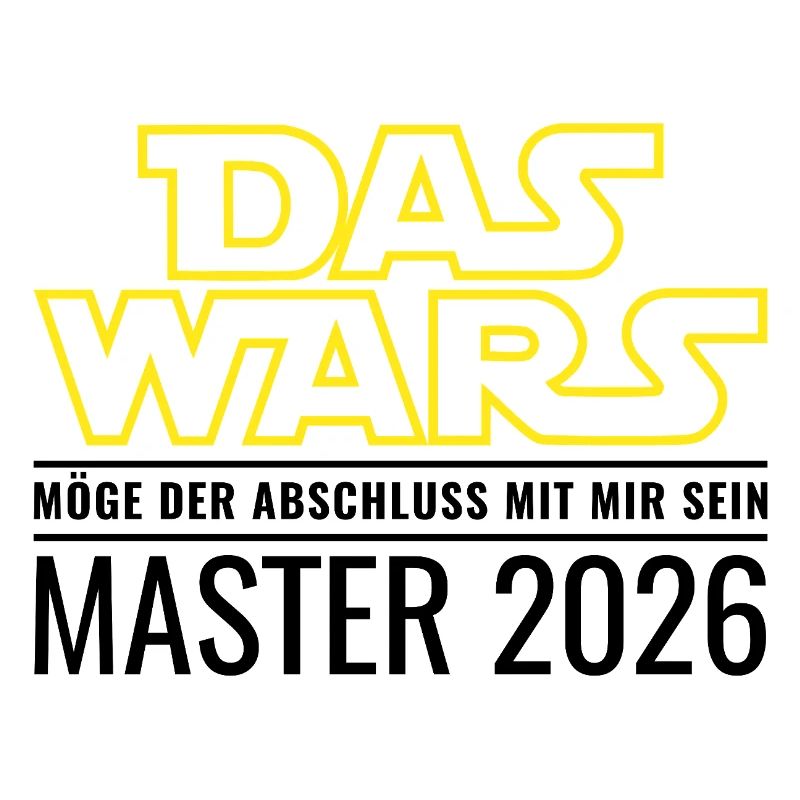 Master 2026 Das wars Möge Abschluss mit mir sein