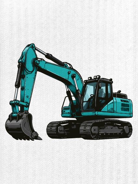 Teal Bagger Illustration