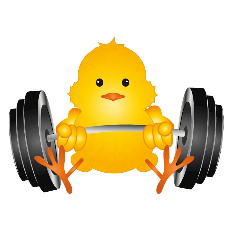 Bodybuilder chick with dumbbell during workout