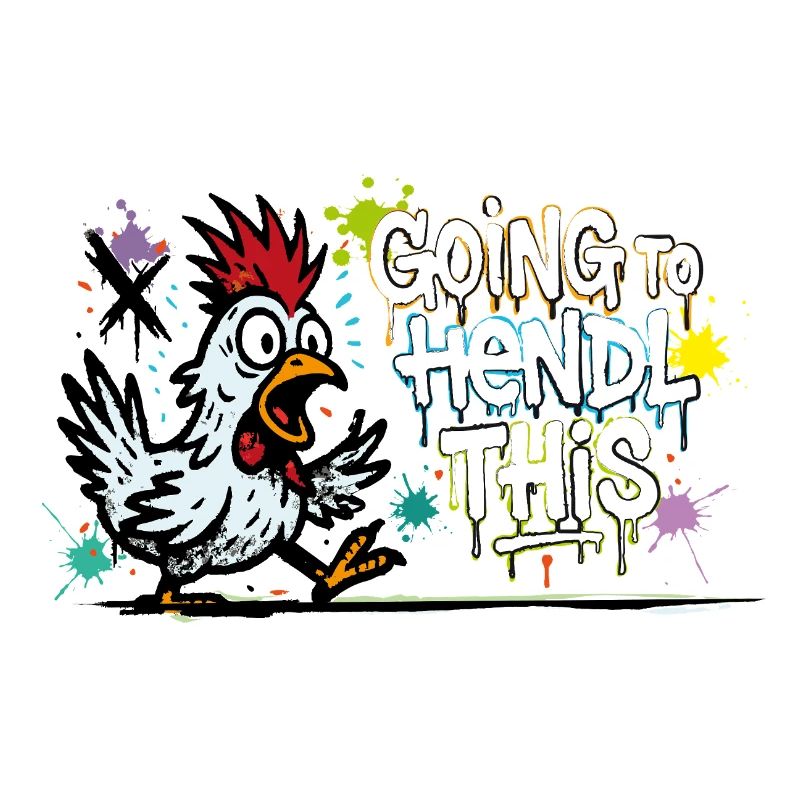 Going to Hendl This Graffiti Denglisch Spruch