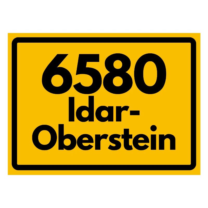 ALTE POSTLEITZAHL PLZ RETRO 6580 IDAR-OBERSTEIN