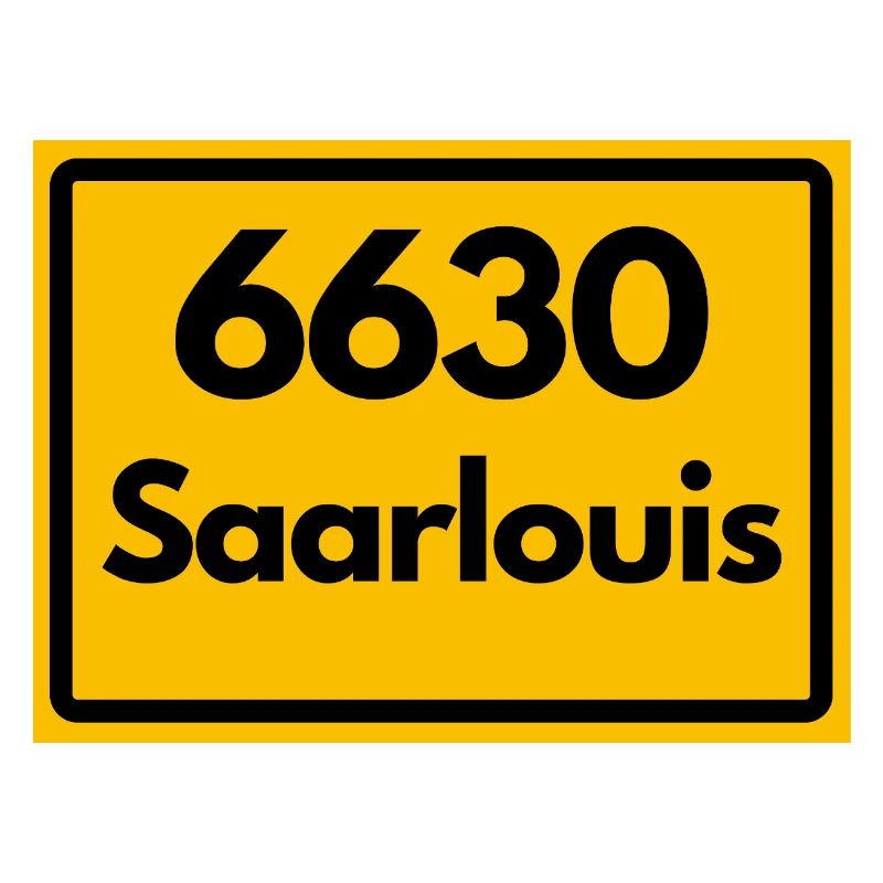 OLD POSTCODE POSTCODE RETRO 6630 SAARLOUIS HEIMAT