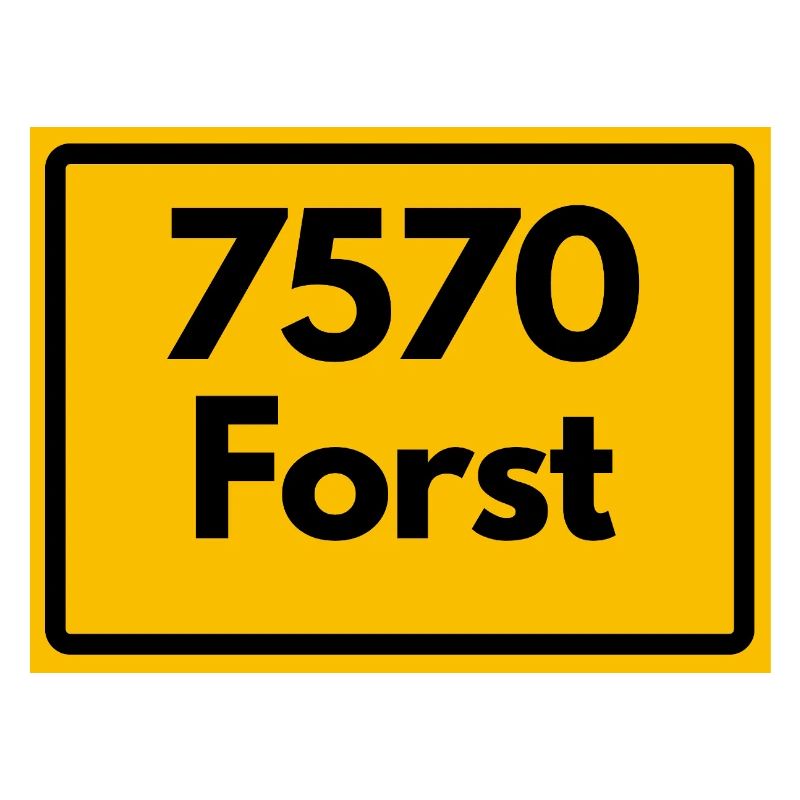 ANCIEN CODE POSTAL RETRO 7570 FORST